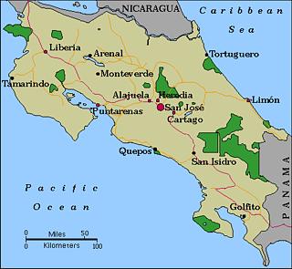 Map of Costa Rica