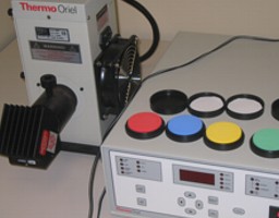 UV lamp and calibration disks